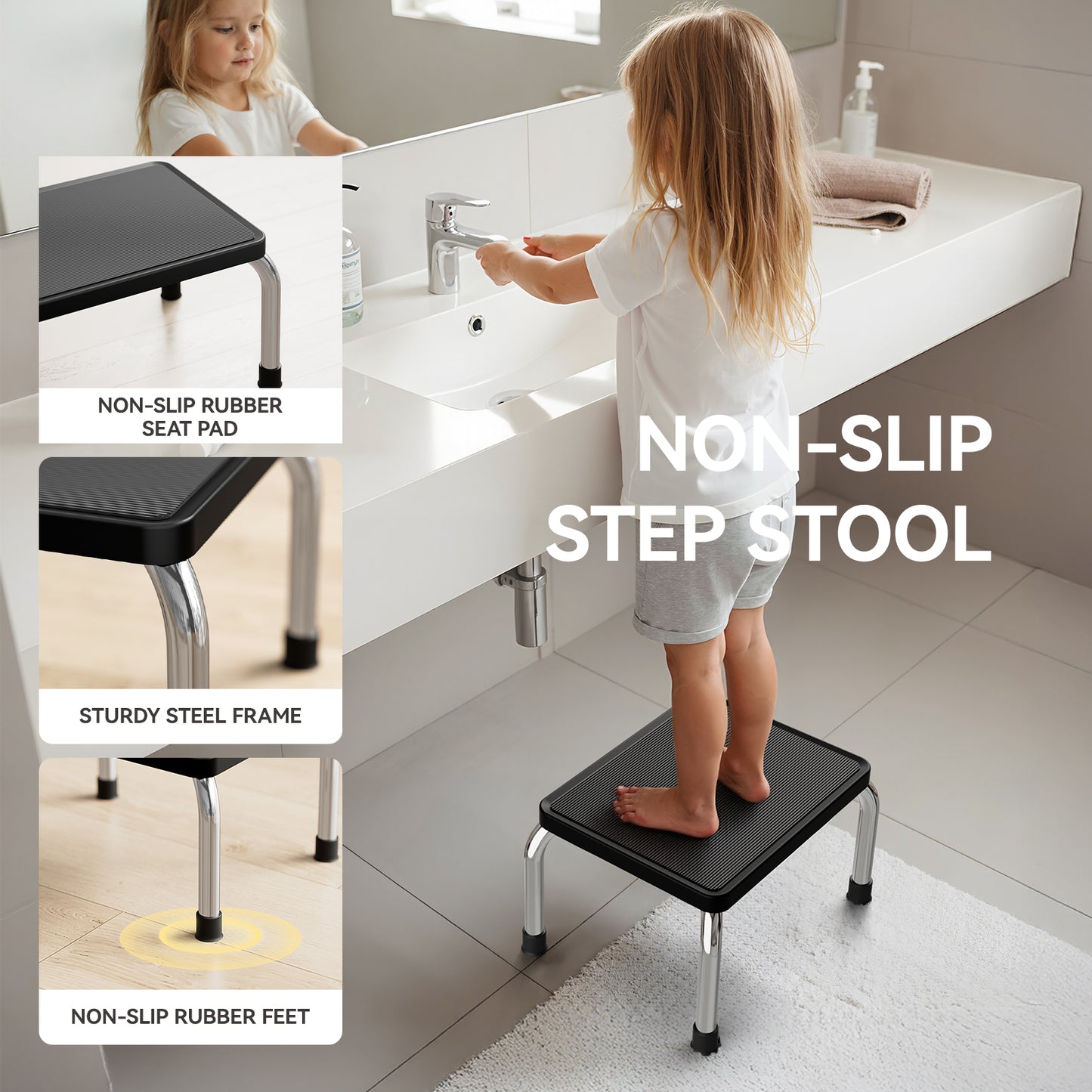 Loyoda Bathtub Step Stool Non-slip Waterproof Platform