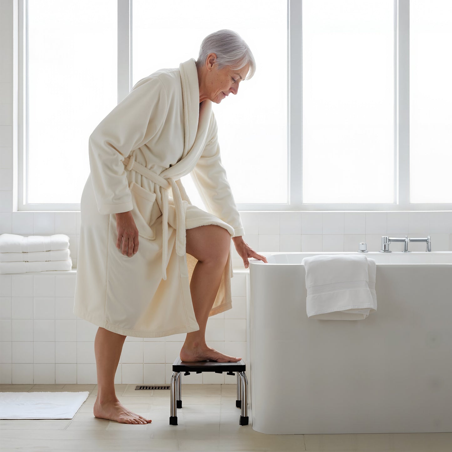 Loyoda Bathtub Step Stool Non-slip Waterproof Platform