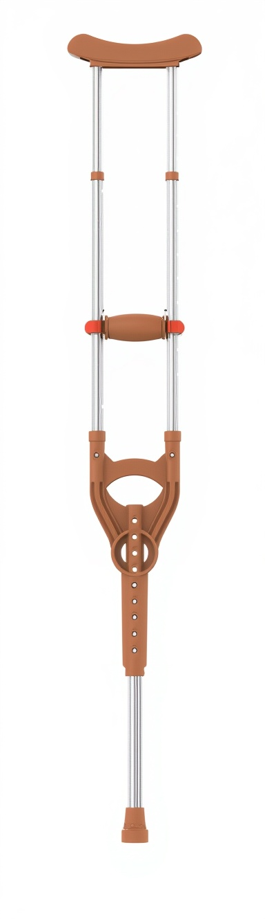 3-in-1 Adjustable Underarm Crutches, Heavy Duty 300 lbs Capacity, Triple Height Adjustment for Kids/Adults/Elderly, Portable & Detachable Design for Indoor & Outdoor Use