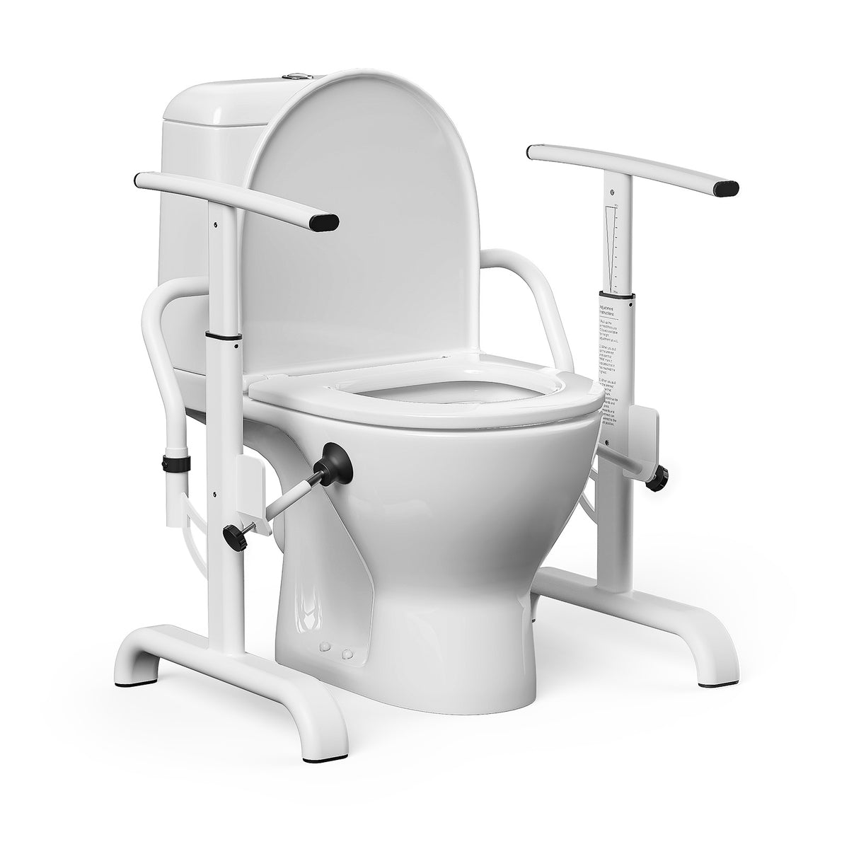 Loyoda Toilet Safety Rails for Seniors, White, 350 lb Limit