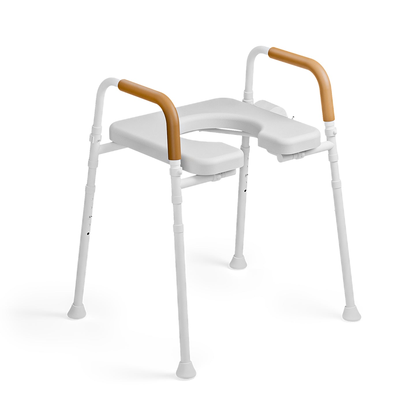 Loyoda 350lbs Adjustable Toilet Seat Risers for Seniors, Raised Toilet Seat with Handles for Elderly, Pregnant and Disable, Padded Handicap