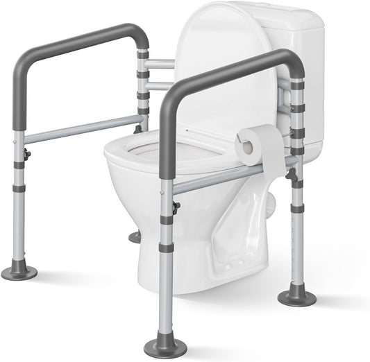 Loyoda Steel Toilet Safety Rail Gray