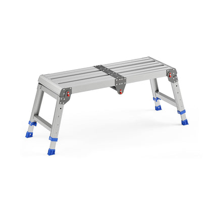 Loyoda Folding Work Platform for Adults | Portable Aluminum Step Stool, 13.7"-19.5" Height, 500 lb