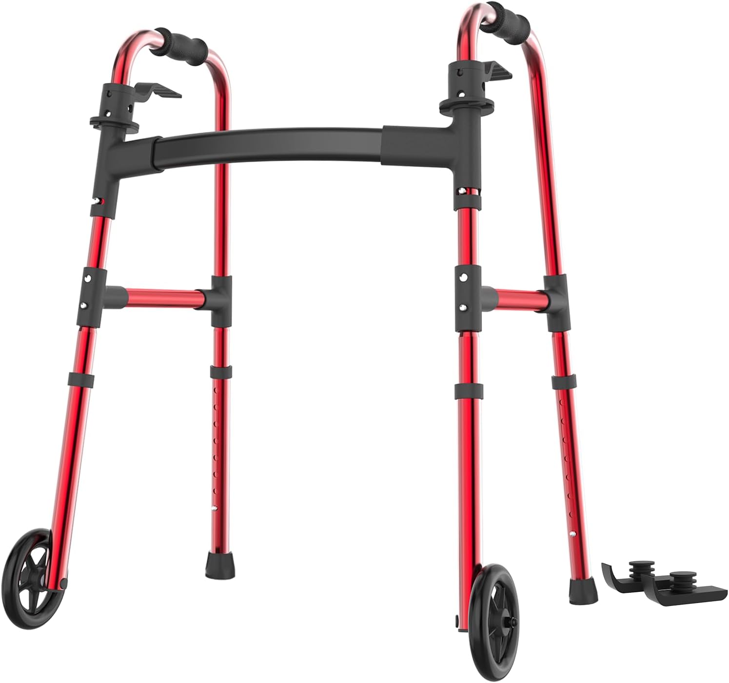 Loyoda Front Wheel Folding Walker Red